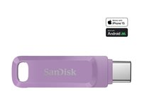 SanDisk Ultra Dual Drive Go - USB flash-enhet - 1 TB - USB 3.2 Gen 1 / USB-C - lavendel SDDDC3-1T00-G46L