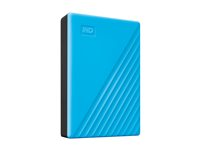 WD My Passport WDBR9S0060BBL - Hårddisk - krypterat - 6 TB - extern (portabel) - USB 3.2 Gen 1 - 256 bitars AES - himmelsblå WDBR9S0060BBL-WESN