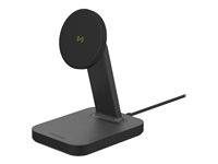 mophie snap+ - Trådlöst laddställ - 15 Watt - svart - Europa (utom Irland) 401309746