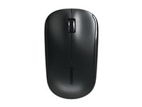 CHERRY MW 2200 - Mus - ergonomisk - höger- och vänsterhänta - optisk - 3 knappar - trådlös - 2.4 GHz - trådlös USB-mottagare - svart JW-T2200-2