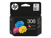 HP 308 - Cyan, magenta, gul - original - box - bläckpatron 7FP20UE#CE1