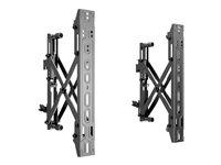 Multibrackets M Pro - Monteringskomponent (2 intryckbara, utdragbara armar) - för LCD-display - stål - svart - skärmstorlek: 40"-65" 7350073734726