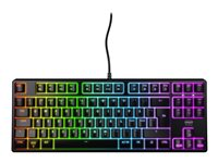CHERRY XTRFY K4V2 - Tangentbord - RGB - 80% - TKL - bakgrundsbelyst - USB - QWERTY - hela norden - tangentbrytare: CHERRY MX2A Red - svart CX-K4V2-RGB-TKL-R-NOR