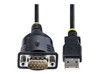 StarTech.com 3ft (1m) USB to Serial Cable, DB9 Male RS232 to USB Converter, USB to Serial Adapter for PLC/Printer/Scanner/Network Switches, USB to COM Port Adapter - Prolific IC, Automatic Handshake, Windows/macOS (1P3FP-USB-SERIAL) - Seriell kabel - DB-9 (hane) skruvbar till USB (hane) - 1 m 1P3FP-USB-SERIAL