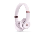 Beats Solo 4 - Hörlurar med mikrofon - på örat - Bluetooth - trådlös - 3,5 mm kontakt, USB-C - ljudisolerande - rosa moln MUW33DN/A