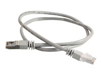 C2G Cat5e Booted Shielded (STP) Network Patch Cable - Patch-kabel - RJ-45 (hane) till RJ-45 (hane) - 4 m - STP - CAT 5e - formpressad - grå 83753