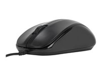 Targus - Mus - optisk - 3 knappar - kabelansluten - USB - svart AMU30EUZ
