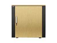 APC NetShelter CX Mini - Rack skåp - med strömfördelningsenhet - grå, ek - 12U - TAA-kompatibel AR4000MV