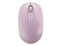 Microsoft Wireless Mobile Mouse 1850 - Mus - höger- och vänsterhänta - optisk - 3 knappar - trådlös - 2.4 GHz - trådlös USB-mottagare - ljus orkidé U7Z-00024