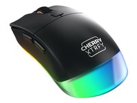 CHERRY Xtrfy M50 - Mus - ergonomisk - låg vikt - optisk - trådlös, kabelansluten - 2.4 GHz, Bluetooth - svart JW-5000-2