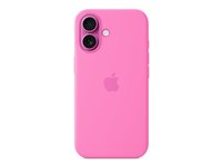 Apple - Baksidesskydd för mobiltelefon - MagSafe-kompatibilitet - silikon - pionrosa - för iPhone 16 MDGM4ZM/A