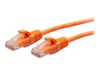 C2G 15ft (4.5m) Cat6a Snagless Unshielded (UTP) Slim Ethernet Network Patch Cable - Orange - Patch-kabel - RJ-45 (hane) till RJ-45 (hane) - 4.5 m - 4.8 mm - UTP - CAT 6a - hakfri, formpressad - orange C2G30179