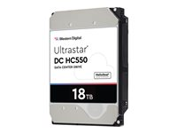 WD Ultrastar DC HC550 WUH721818ALE6L4 - Hårddisk - 18 TB - inbyggd - 3.5" - SATA 6Gb/s - 7200 rpm - buffert: 512 MB 0F38459