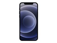 Apple iPhone 12 - 5G smartphone - dual-SIM / Internminne 64 GB - OLED-skärm - 6.1" - 2532 x 1170 pixlar - 2 bakre kameror 12 MP, 12 MP - front camera 12 MP - svart MGJ53QN/A