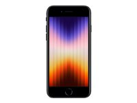 Apple iPhone SE (3rd generation) - 5G smartphone - dual-SIM / Internminne 128 GB - LCD-skärm - 4.7" - 1334 x 750 pixlar - rear camera 12 MP - front camera 7 MP - midnatt MMXJ3QN/A