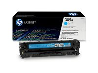 HP 305A - Cyan - original - LaserJet - tonerkassett (CE411A) - för LaserJet Pro 300 M351, 400 M451, MFP M375, MFP M475 CE411A