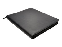 Kensington KeyFolio Executive & Mobile Organizer - Tangentbord - trådlös - Bluetooth - engelska - svart tangentbord, svart fodral K39695WW