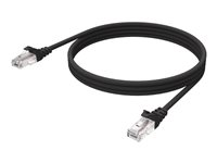 Vision - Nätverkskabel - RJ-45 (hane) till RJ-45 (hane) - 2 m - 6.2 mm - STP - CAT 6a - formpressad, hakfri - svart TC 2MCAT6A/BL