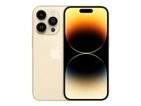 Apple iPhone 14 Pro - 5G smartphone - dual-SIM / Internminne 1 TB - OLED-skärm - 6.1" - 2556 x 1179 pixlar (120 Hz) - 3 st. bakre kameror 48 MP, 12 MP, 12 MP - front camera 12 MP - guld MQ2V3QN/A