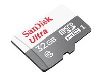 SanDisk Ultra - Flash-minneskort (adapter, microSDHC till SD inkluderad) - 32 GB - Class 10 - microSDHC UHS-I SDSQUNR-032G-GN6TA